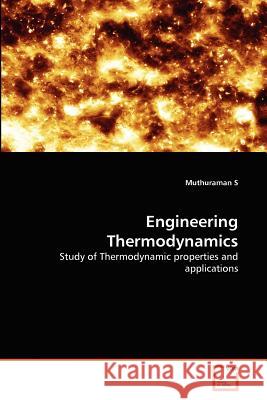 Engineering Thermodynamics Muthuraman S 9783639371109 VDM Verlag