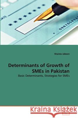 Determinants of Growth of SMEs in Pakistan Jabeen, Shaista 9783639376128