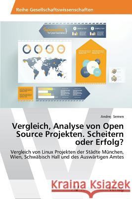 Vergleich, Analyse von Open Source Projekten. Scheitern oder Erfolg? Semen Andrej 9783639457315 AV Akademikerverlag