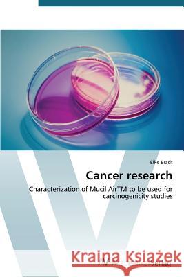 Cancer research Bradt Elke 9783639679557