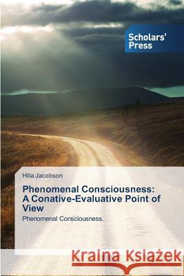 Phenomenal Consciousness: A Conative-Evaluative Point of View Jacobson, Hilla 9783639708301 Scholars' Press