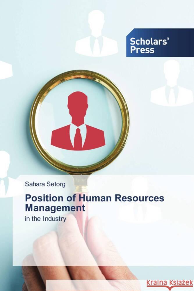Position of Human Resources Management Setorg, Sahara 9783639765151