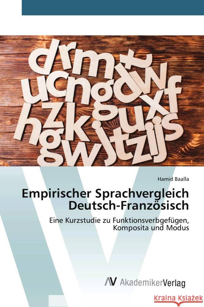 Empirischer Sprachvergleich Deutsch-Französisch Baalla, Hamid 9783639882940 AV Akademikerverlag