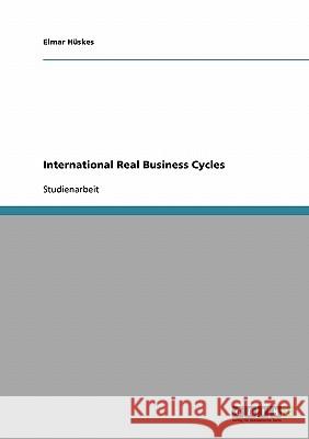 International Real Business Cycles Elmar Huskes Elmar H 9783640165353 Grin Verlag