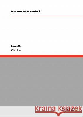 Novelle Johann Wolfgang Von Goethe 9783640180394 Grin Publishing