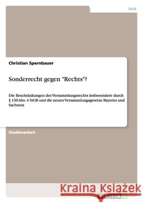 Sonderrecht gegen 