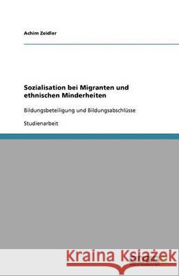 Sozialisation bei Migranten und ethnischen Minderheiten Achim Zeidler 9783640305827 Grin Verlag