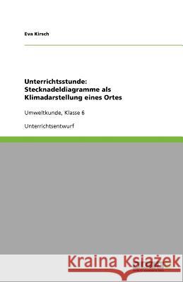 Unterrichtsstunde: Stecknadeldiagramme als Klimadarstellung eines Ortes : Umweltkunde, Klasse 6 Eva Kirsch 9783640453078