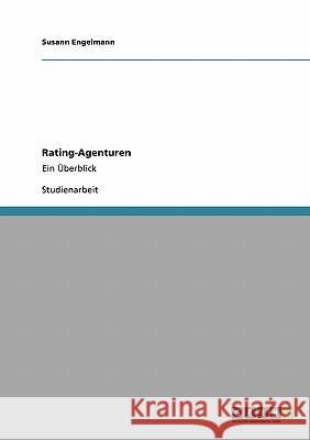 Rating-Agenturen : Ein Überblick Susann Engelmann 9783640453306 Grin Verlag