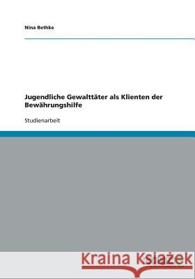 Jugendliche Gewalttäter als Klienten der Bewährungshilfe Bethke, Nina 9783640455591 GRIN Verlag