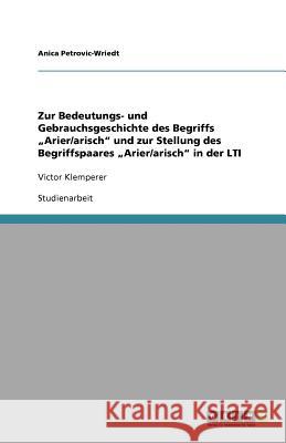 Zur Bedeutungs- und Gebrauchsgeschichte des Begriffs 