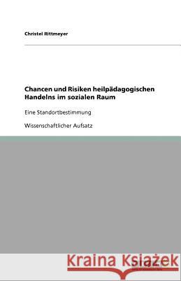 Chancen und Risiken heilpädagogischen Handelns im sozialen Raum : Eine Standortbestimmung Christel Rittmeyer 9783640675692