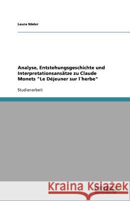 Analyse, Entstehungsgeschichte und Interpretationsansätze zu Claude Monets 