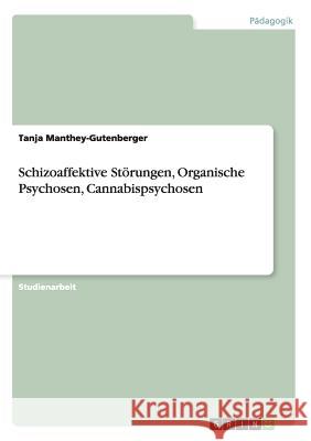 Schizoaffektive Störungen, Organische Psychosen, Cannabispsychosen Tanja Manthey-Gutenberger 9783640865963 Grin Verlag
