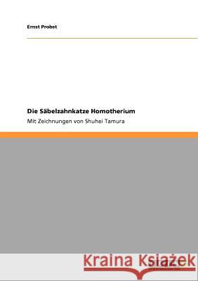 Die Säbelzahnkatze Homotherium: Mit Zeichnungen von Shuhei Tamura Ernst Probst 9783640875573 Grin Publishing