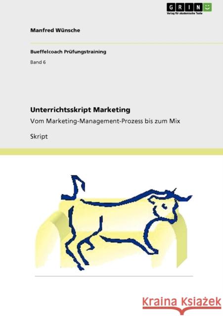 Unterrichtsskript Marketing: Vom Marketing-Management-Prozess bis zum Mix Wünsche, Manfred 9783640950089 Grin Verlag