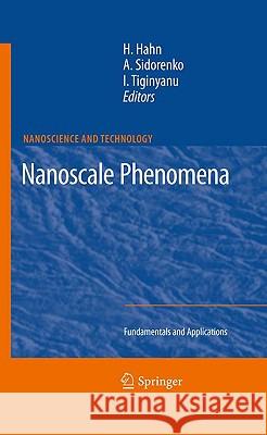 Nanoscale Phenomena: Fundamentals and Applications Hahn, Horst 9783642007071 Springer