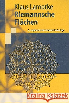 Riemannsche Flächen Lamotke, Klaus 9783642017100 Springer