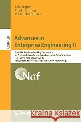 Advances in Enterprise Engineering II Proper, Erik 9783642018589 Springer