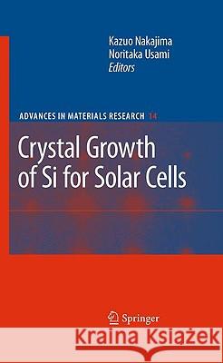 Crystal Growth of Silicon for Solar Cells Kazuo Nakajima, Noritaka Usami 9783642020438 Springer-Verlag Berlin and Heidelberg GmbH & 