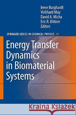 Energy Transfer Dynamics in Biomaterial Systems Irene Burghardt, V. May, David A. Micha, E. R. Bittner 9783642023057 Springer-Verlag Berlin and Heidelberg GmbH & 