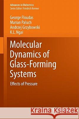 Molecular Dynamics of Glass-Forming Systems: Effects of Pressure Floudas, George 9783642049019 Springer