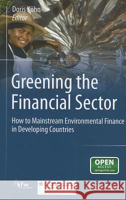 Greening the Financial Sector: How to Mainstream Environmental Finance in Developing Countries Köhn, Doris 9783642050862 Springer