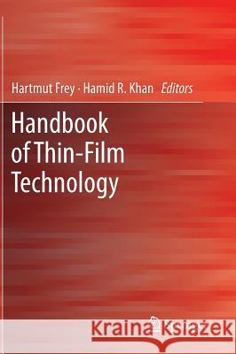 Handbook of Thin Film Technology  Frey 9783642054297