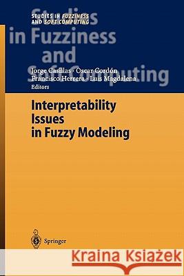 Interpretability Issues in Fuzzy Modeling Jorge Casillas O. Cordon Francisco Herrer 9783642057021 Not Avail
