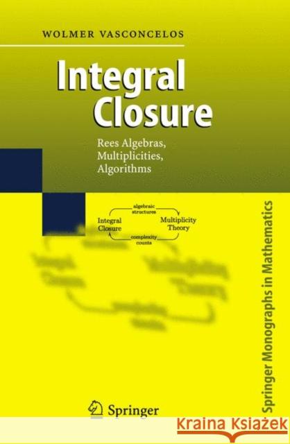 Integral Closure: Rees Algebras, Multiplicities, Algorithms Vasconcelos, Wolmer 9783642064920 Not Avail