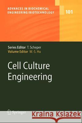 Cell Culture Engineering Wei-Shu Hu 9783642070518 Springer
