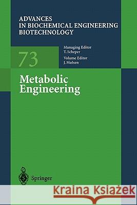 Metabolic Engineering Jens Nielsen 9783642075346 Springer