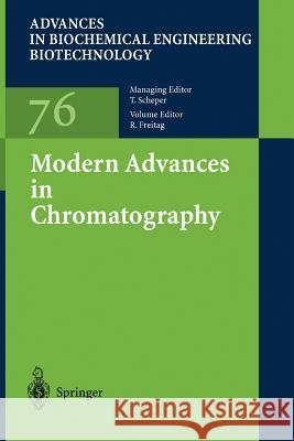 Modern Advances in Chromatography Ruth Freitag R. W. Allington M. Barut 9783642077067 Not Avail