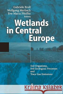 Wetlands in Central Europe: Soil Organisms, Soil Ecological Processes and Trace Gas Emissions Broll, Gabriele 9783642077951 Not Avail