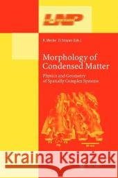 Morphology of Condensed Matter: Physics and Geometry of Spatially Complex Systems Mecke, Klaus R. 9783642079177 Not Avail