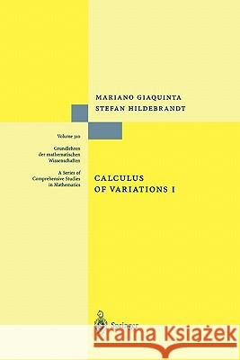 Calculus of Variations I Mariano Giaquinta, Stefan Hildebrandt 9783642080746