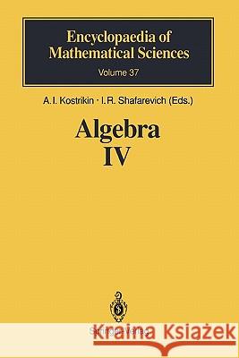 Algebra IV: Infinite Groups. Linear Groups Ol'shanskij, A. Yu 9783642081002 Springer