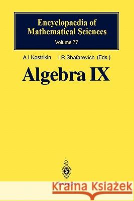 Algebra IX: Finite Groups of Lie Type Finite-Dimensional Division Algebras Carter, R. W. 9783642081675 Springer