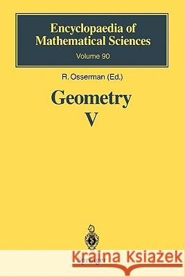 Geometry V: Minimal Surfaces Fujimoto, H. 9783642082252 Springer