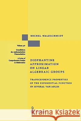 Diophantine Approximation on Linear Algebraic Groups: Transcendence Properties of the Exponential Function in Several Variables Michel Waldschmidt 9783642086083 Springer-Verlag Berlin and Heidelberg GmbH & 