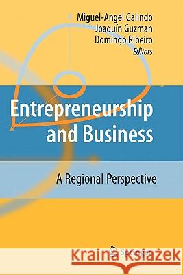 Entrepreneurship and Business: A Regional Perspective Galindo, Miguel-Angel 9783642089893 Springer