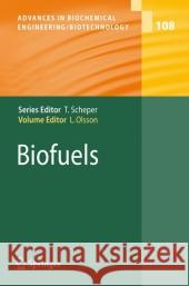 Biofuels Lisbeth Olsson 9783642092824