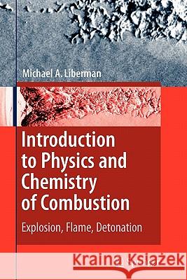 Introduction to Physics and Chemistry of Combustion: Explosion, Flame, Detonation Liberman, Michael A. 9783642097553 Springer