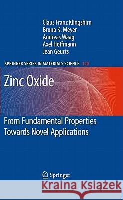 Zinc Oxide: From Fundamental Properties Towards Novel Applications Klingshirn, Claus F. 9783642105760