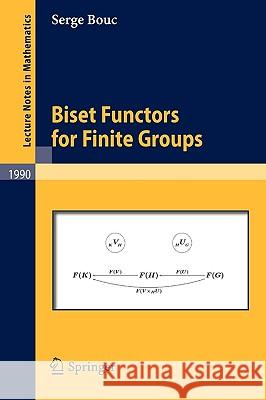 Biset Functors for Finite Groups Serge Bouc 9783642112966 Springer