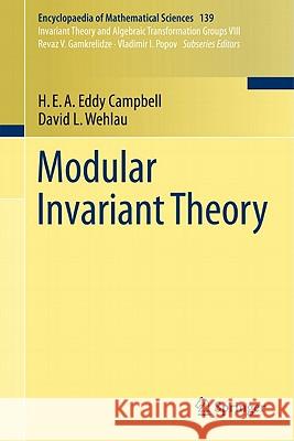 Modular Invariant Theory  Campbell 9783642174032 0