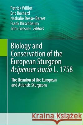 Biology and Conservation of the European Sturgeon Acipenser Sturio L. 1758: The Reunion of the European and Atlantic Sturgeons Williot, Patrick 9783642206108 Springer