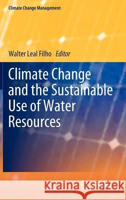 Climate Change and the Sustainable Use of Water Resources Walter Lea 9783642222658 Springer