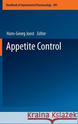 Appetite Control Hans-Georg Joost 9783642247156