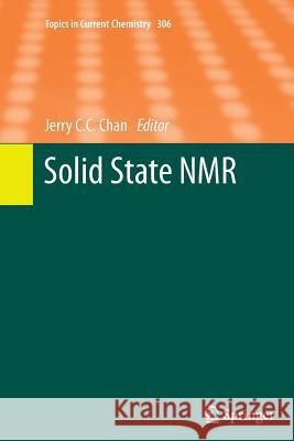 Solid State NMR Jerry C. C. Chan 9783642270499 Springer
